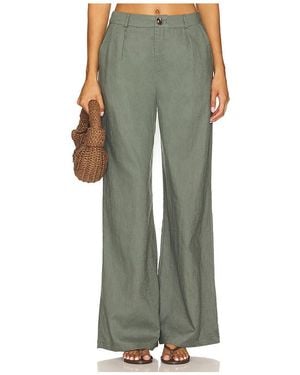 SNDY'S X Revolve Hale Linen Pant - Green