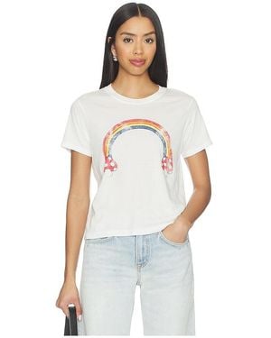 Lauren Moshi Mushroom Butterfly Baby Tee - White