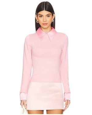 Alice + Olivia Porla Collared Jumper - Pink