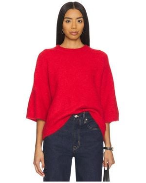 Pistola Micah Short Sleeve Crewneck Jumper - Red