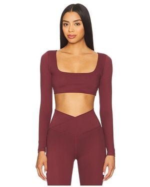 WellBeing + BeingWell Flowwell Lara Long Sleeve Top - Red