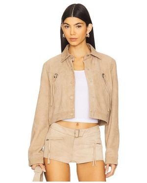 Lamarque X Revolve Luna Cropped Jacket - Natural