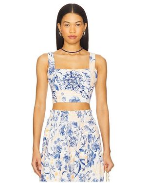 Agua Bendita Kosia Crop Top - Blue