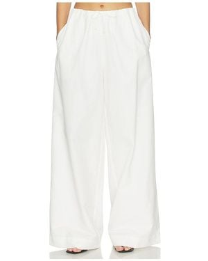 Jonathan Simkhai Rhea Cotton Wide Leg Pant - White