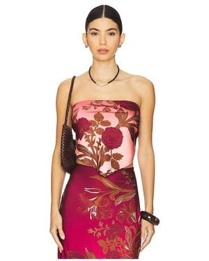 Rococo Sand Scarf Top - Red
