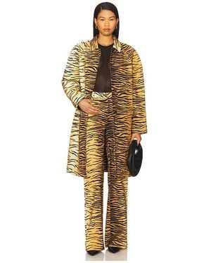 Moschino Lange Jacke Tiger Stripes - Mehrfarbig