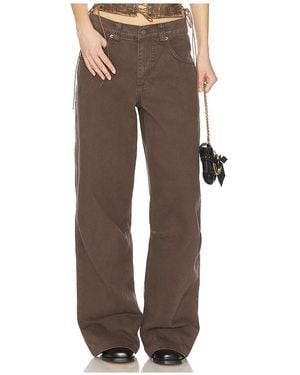 Jaded London Colossus Wide Leg Jeans - Brown