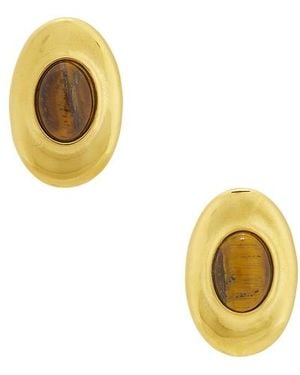 BRACHA Pendientes De Tachuela Cari En Color Oro Metálico Talla