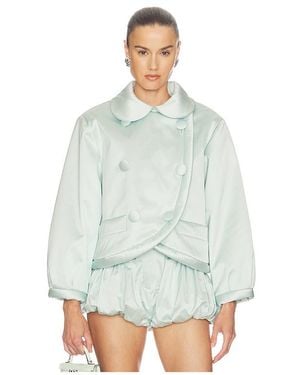 Helsa Chaqueta Sateen Puff En Color Bebe Azul Talla (También En Xxs, Xs, S, M, Xl) - Blanco
