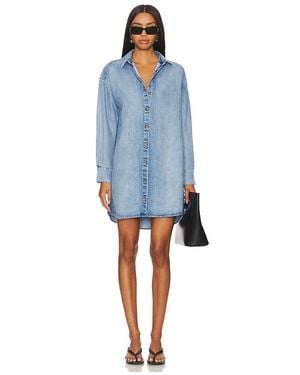 Bella Dahl Vestido Camisero Tipo Jersey Paisley En Color Denim Claro Talla (También En M, Xl) - Azul