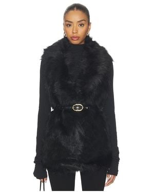 Unreal Fur Weste Rose - Schwarz