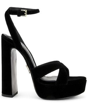 retroféte Sandalia De Plataforma Melodia En Color Negro Talla (También En 37.5)