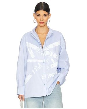 MARRKNULL Belts Shirt - White