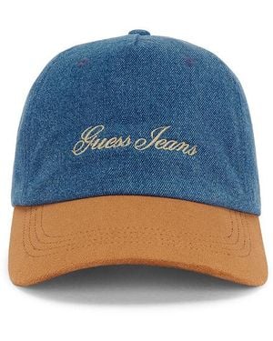 Guess Blocking Baseball Hat - Blue