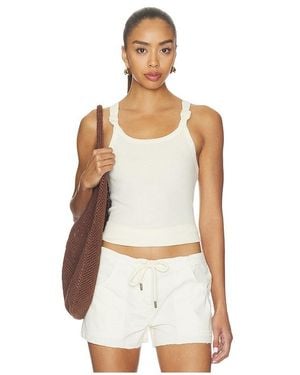 RE/DONE Knotted Ribbed Tank - White
