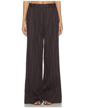 Helmut Lang Wide Double Pleated Pants - Brown