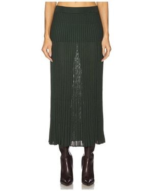 Zimmermann Falda Midi Plisada En Color Verde Oscuro Talla (También En 2/M)