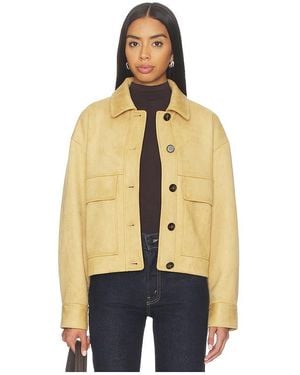 Elodie the Label Liora Faux Suede Jacket - Blue