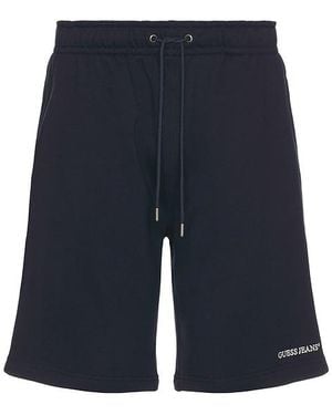 Guess Bestickte Shorts - Blau