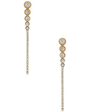 Natalie B. Jewelry Dylan Drop Earring - White