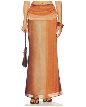 Baobab Sumaq Maxi Skirt - Orange