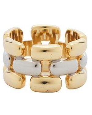 Luv Aj The Noir Link Ring - White