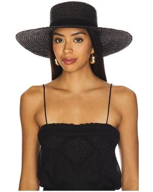Lack of Color Mira Wide Boater Hat - Black