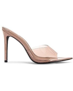 Black Suede Studio Bella Mule Sandal - White