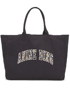 Anine Bing Canvas Tote Bag - Black