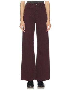 Pistola Penny High Rise Wide Leg Jeans - Red