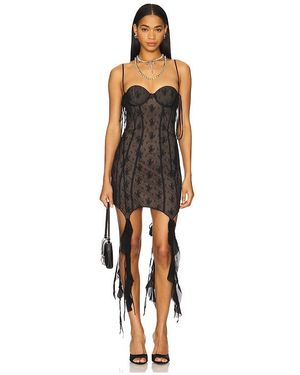 Aniye Records Kala Guepiere Dress - Black