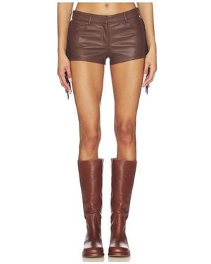 superdown Karina Fringe Short - Brown