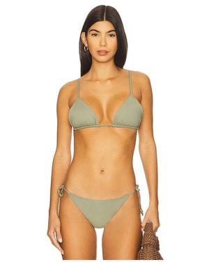 Anemos String Triangle Bikini Top - Orange