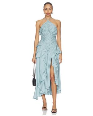 slim fit dress slacks Amur Judah Pleated Gown  TrenLend