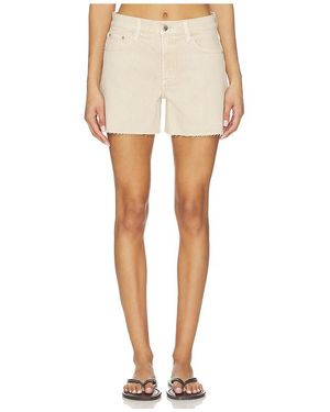 Pistola Kennedy Relaxed Mid Rise Cut Off Short - Natural