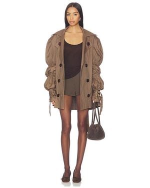 Zuleyha Kuru Volkiva Trench Coat - Brown