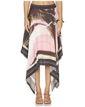 AMUR Letty Scarf Skirt - Multicolor