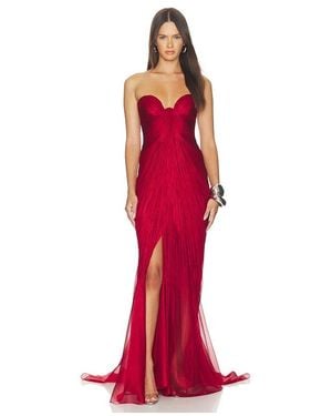 Maria Lucia Hohan Vestido Salima En Color Rojo Talla (También En 36/4, 38/6)