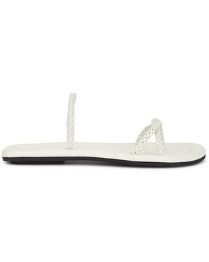 St. Agni Woven Rope Slide - White