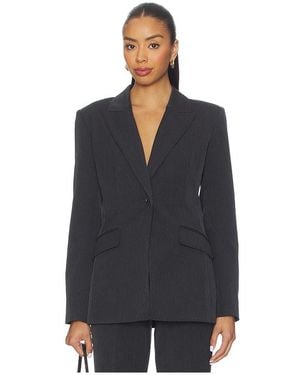 GOOD AMERICAN Essential Suiting Sculpted Blazer - Black