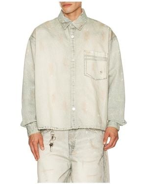 Won Hundred Maza Printed Denim Shirt - Natural