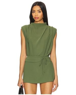 Amanda Uprichard X Revolve Sleeveless Fabienne Top - Green