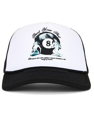 Funeral Apparel Shoot Your Shot Trucker Hat - White