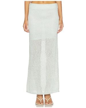 A.L.C. A..C. Falda Maxi Loren En Color Hierbabuena Talla (También En S) - Blanco