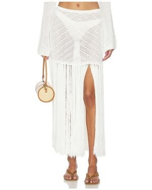 Devon Windsor Falda Maxi Edna En Color Ivory Talla (También En S) - Blanco