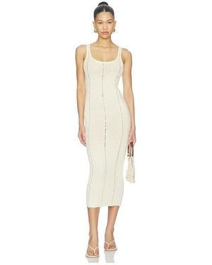 Tularosa Caleyna Faux Pearl Dress - White