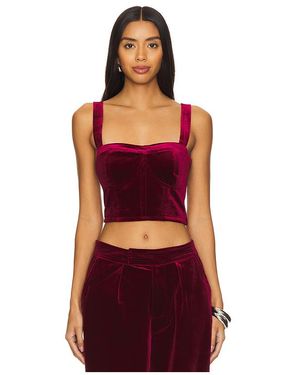 Blank NYC Velvet Crop Top En Color Vino Talla (También En Xs) - Rojo