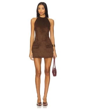 SNDY'S Amelia Suede Mini Dress - Multicolour