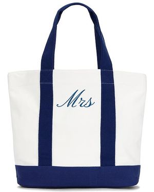 Gigi & Olive Bridal Canvas Tote Bag - Blue