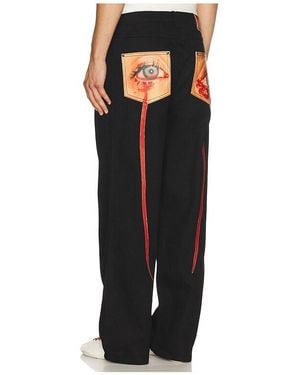 Pleasures Tear Formula Baggy Jeans - Black